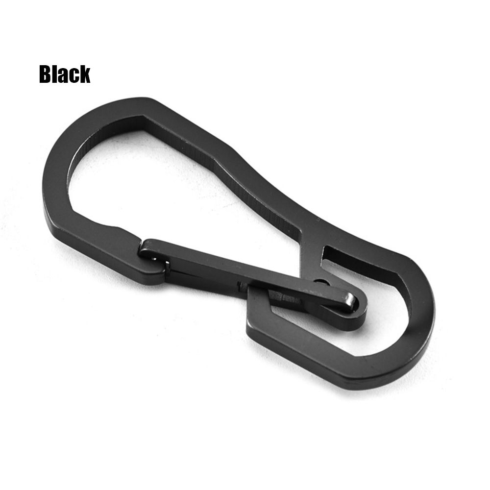 Keyring Hang Buckle Titanium Plating Camping Clip Climbing Carabiner Key Ring Hook Keychain Holder