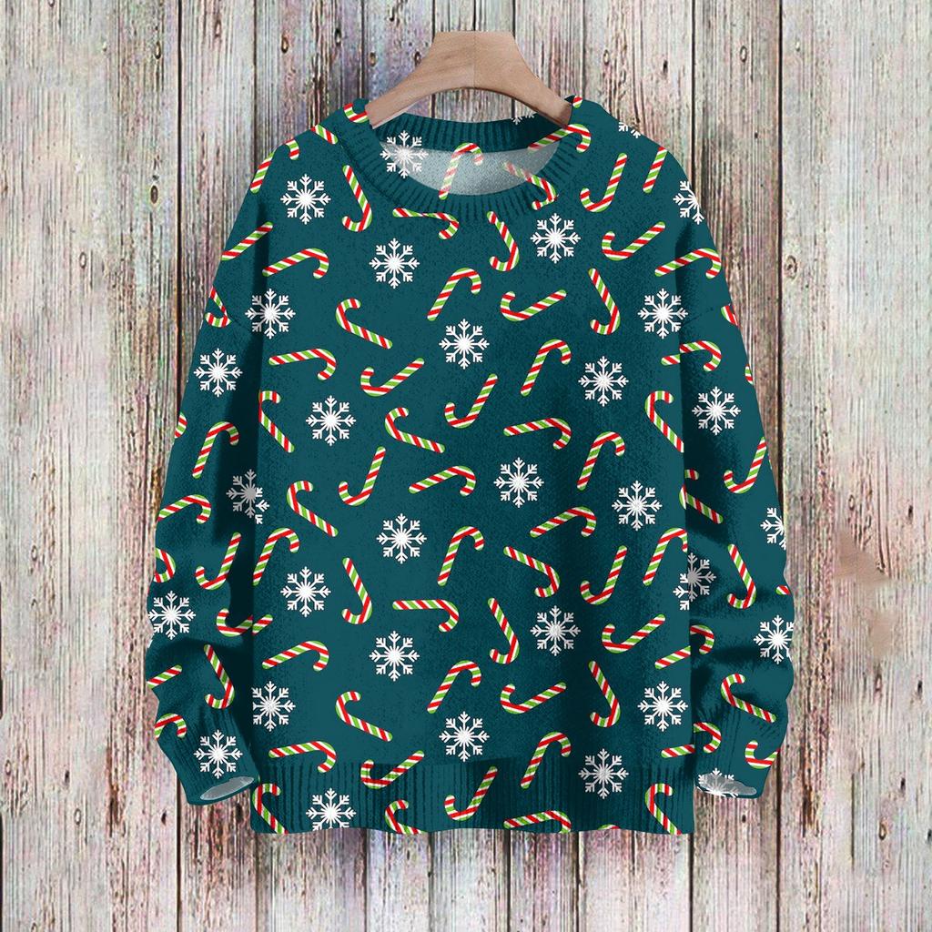 Christmas Sweatshirts For Women Knit Sweater Cute Shirt Fall Crewneck Pullover Tops