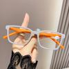 Colorful Anti Blue Light Reading Glasses Spring Eyeglass Legs AC Eyeglass Lenses 0To+4.0 Rectangular Fashion Far Sighted Glasses