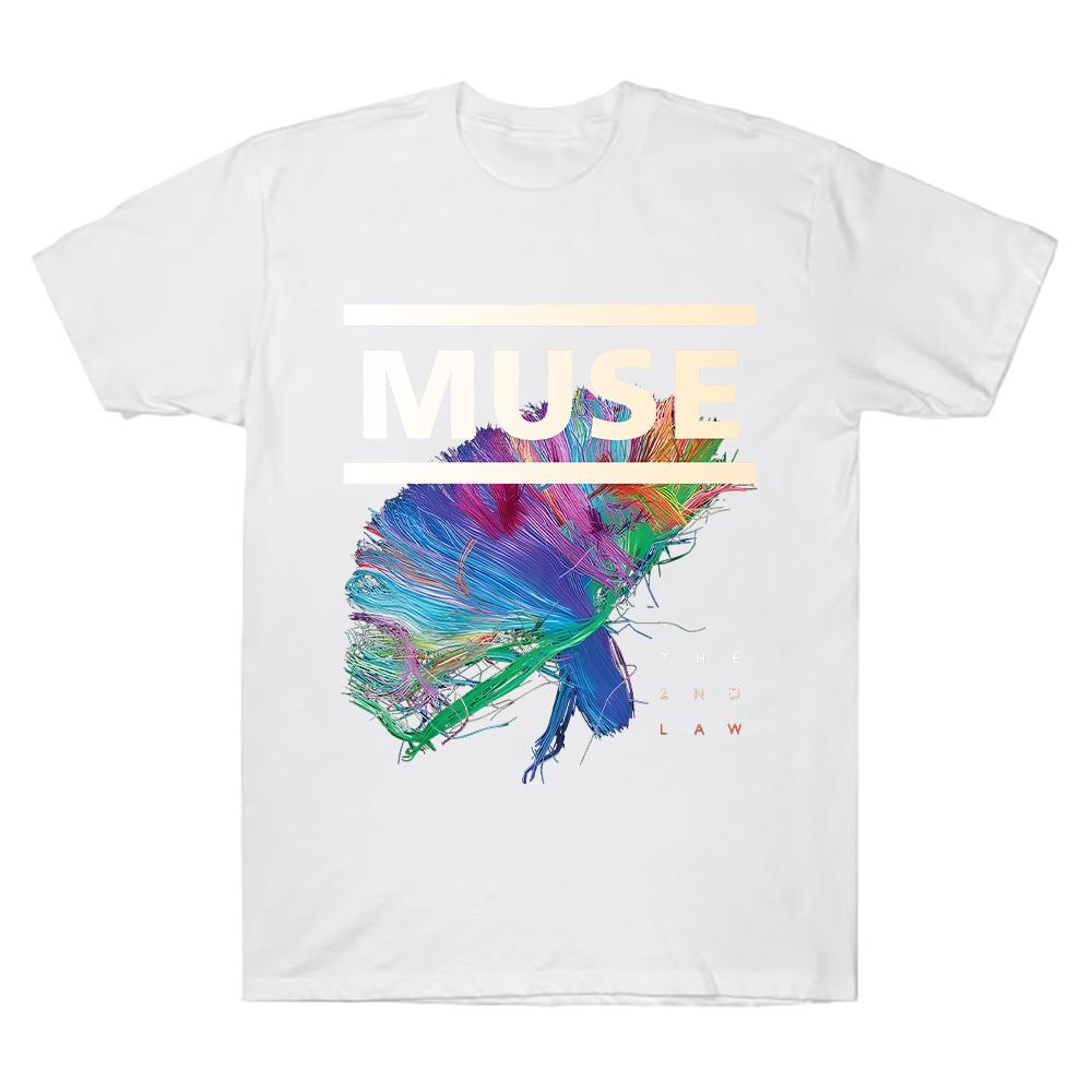 Футболка Muse The 2nd Law Рок-группа Muse Высококачественная хлопковая одежда Унисекс Уличные топы Летняя готическая уличная одежда