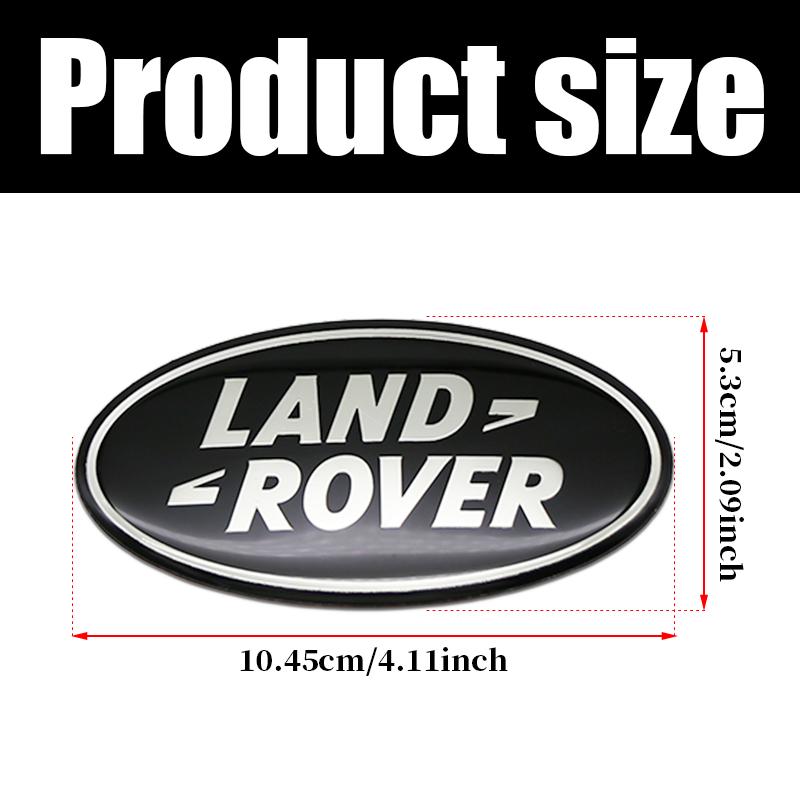 10.5cm Premium ABS Car Front Grille Rear Trunk Emblem Badge Replacement For Land Rover Range Rover Discovery Defender Freelander XS6
