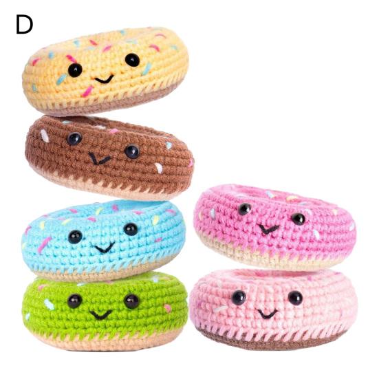 Детский набор для вязания крючком, милый пчелиный картофель, растение в горшке, пара кошек в форме, вязаная кукла, набор для вязания крючком для начинающих, принадлежности для вязания своими руками