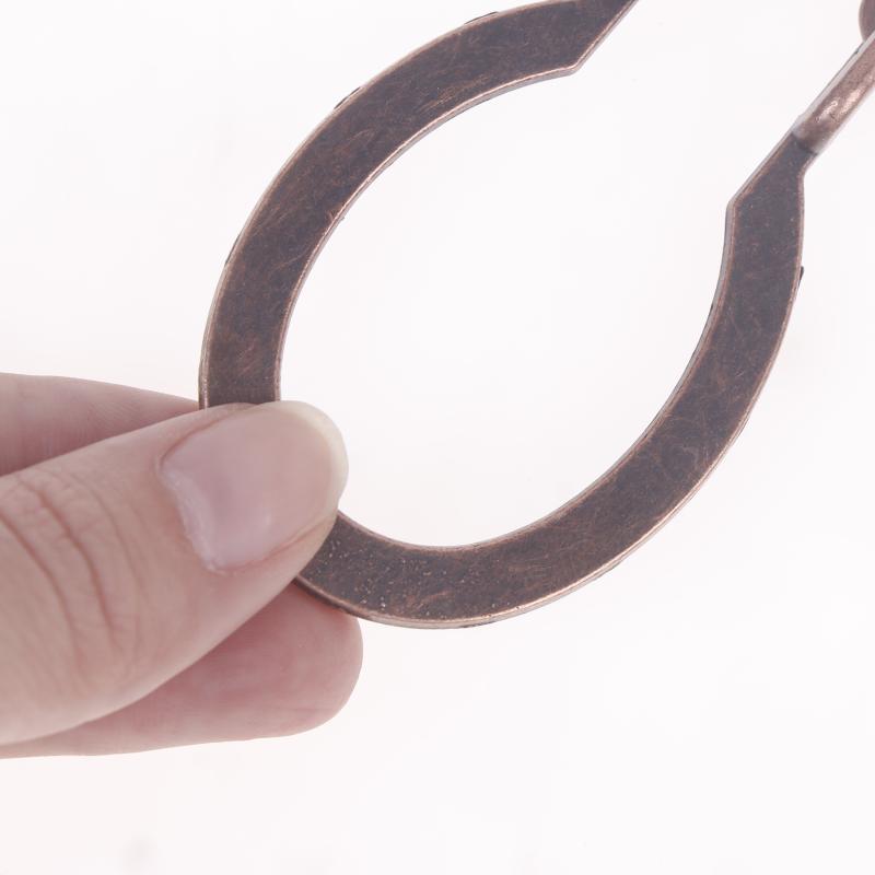 1 Piece 3D Metal Puzzle Brain Teaser Ring Removal Adults Kids Iq Challenge Games Horseshoe Lock Old Lock Shackles Solution Wit