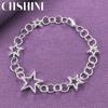 Браслет CHSHINE со звездами из стерлингового серебра 925 пробы для женщин, свадебная вечеринка, модные ювелирные изделия с шармами
