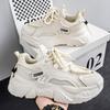 Fashion Men's Platform Sneakers 2025New Thick Sole Casual Shoes Breathable Mesh Sport Running Shoes for Men Lace Up Training Shoes Tenis