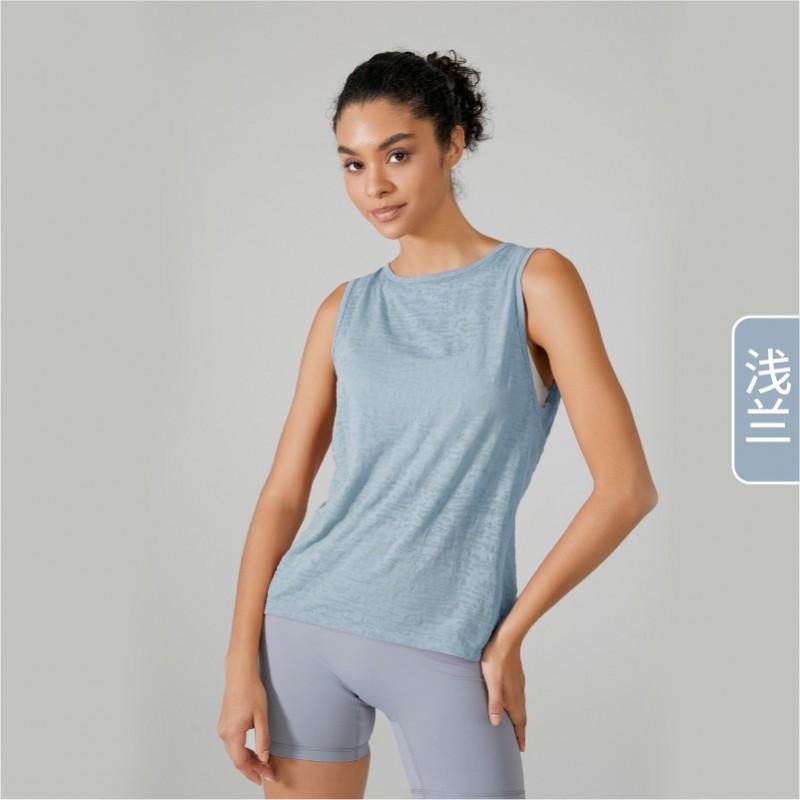 Womens Lightweight Yoga Top Quick-Dry Loose Sleeveless Workout Shirt Breathable Fitness Tank Summer Training