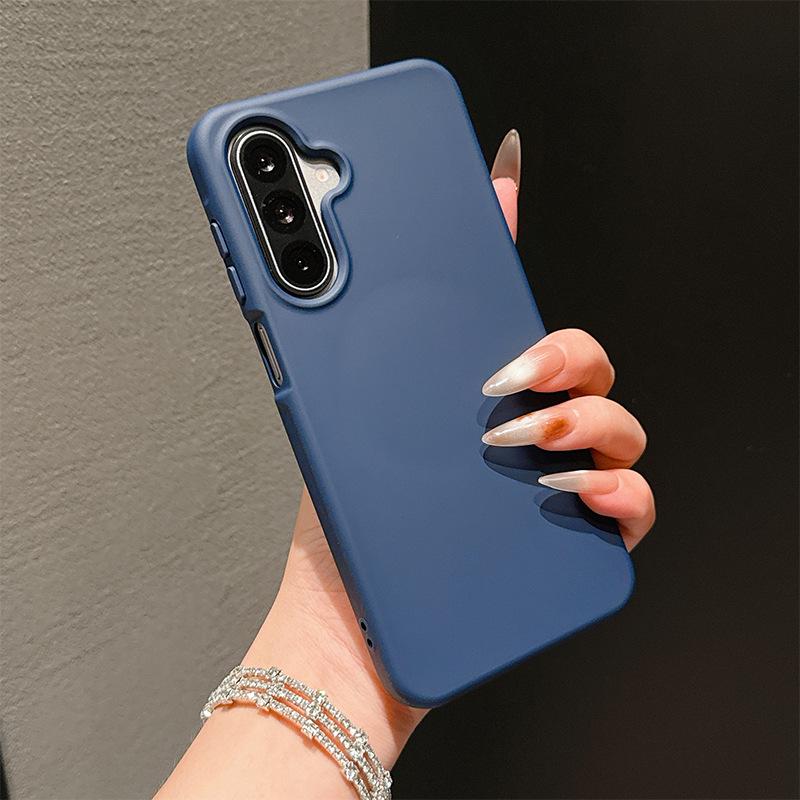 Samsung A17 Магнитное Поглощение Премиальный Силиконовый Чехол для Телефона