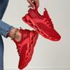 Модная красная обувь для бега Мужская Женская Кроссовки с лезвиями Сетчатая дышащая Повседневная спортивная обувь Унисекс Легкая мужская обувь для бега