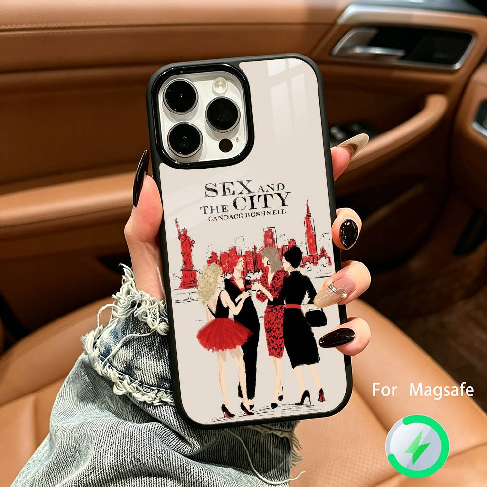 Sex And The City Phone Case For IPhone17 16 15 14 13 12 11  Pro Max 16/15/14Plus Wireless Charger Cover Funda