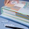 5 A4 Label Waterproof Grid Zipper Pouches, Document Organizers for Elementary Students, Subject Classification File Folders, Macaron Colors