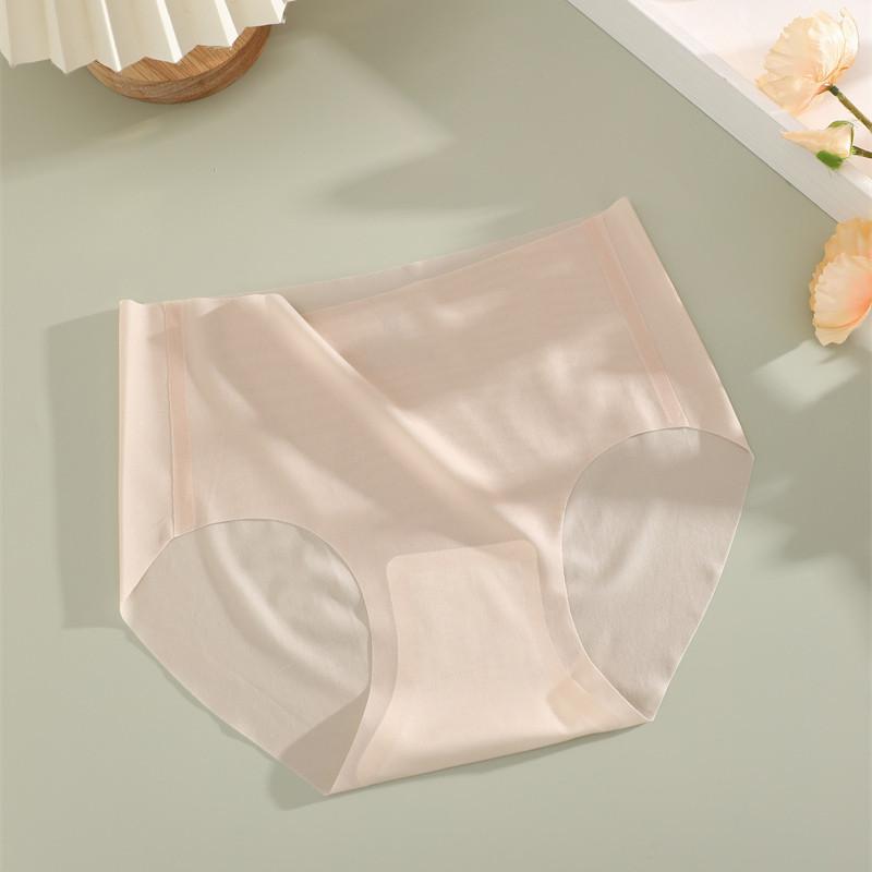 FINETOO Ice Silk Underwear for Women Comfort Seamless Panties Breathable Brief 5A Antibacterial Lingerie