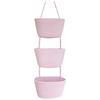 2/3 Layered Wall Mount Organizer Foldable Door Storage Pouch Practical Rope Woven Basket  Kitchen
