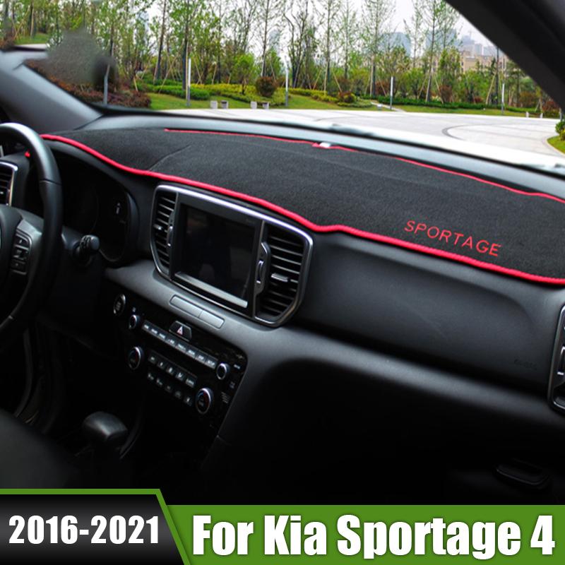 Для Kia Sportage 4 2016 2017 2018 чехол на приборную панель автомобиля, избегайте легкой накладки, анти-УФ-защитный чехол, приборная панель