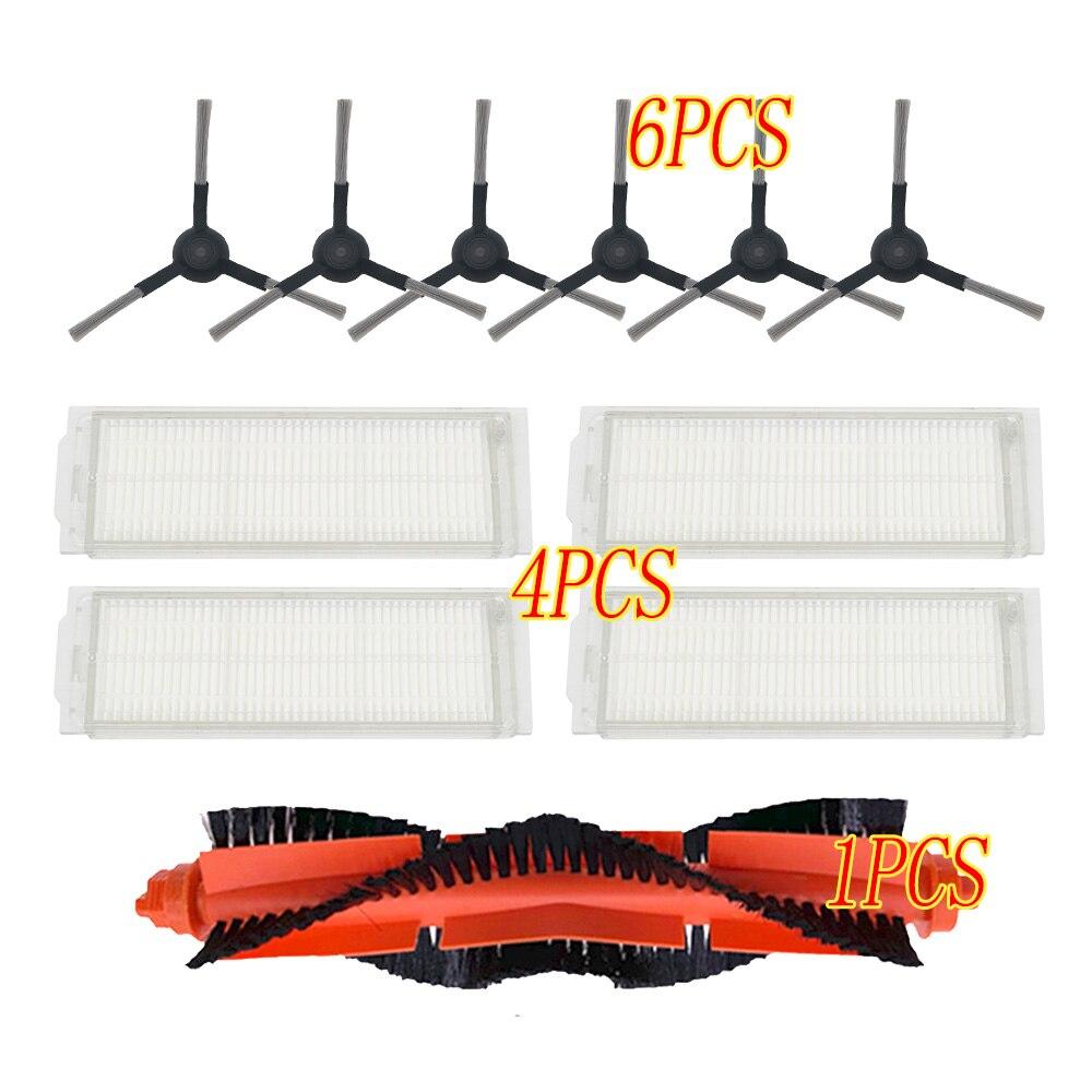 Основная щетка Hepa-фильтр, боковая щетка, ткань для швабры для робота-пылесоса xiaomi STYJ02YM Conga 3490 Viomi V2 PRO, фильтр V-RVCLM21B