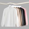 320g Round Neck Hoodie Men's and Women's Autumn and Winter Solid Color Loose Large Size T-shirt Long Sleeve Top