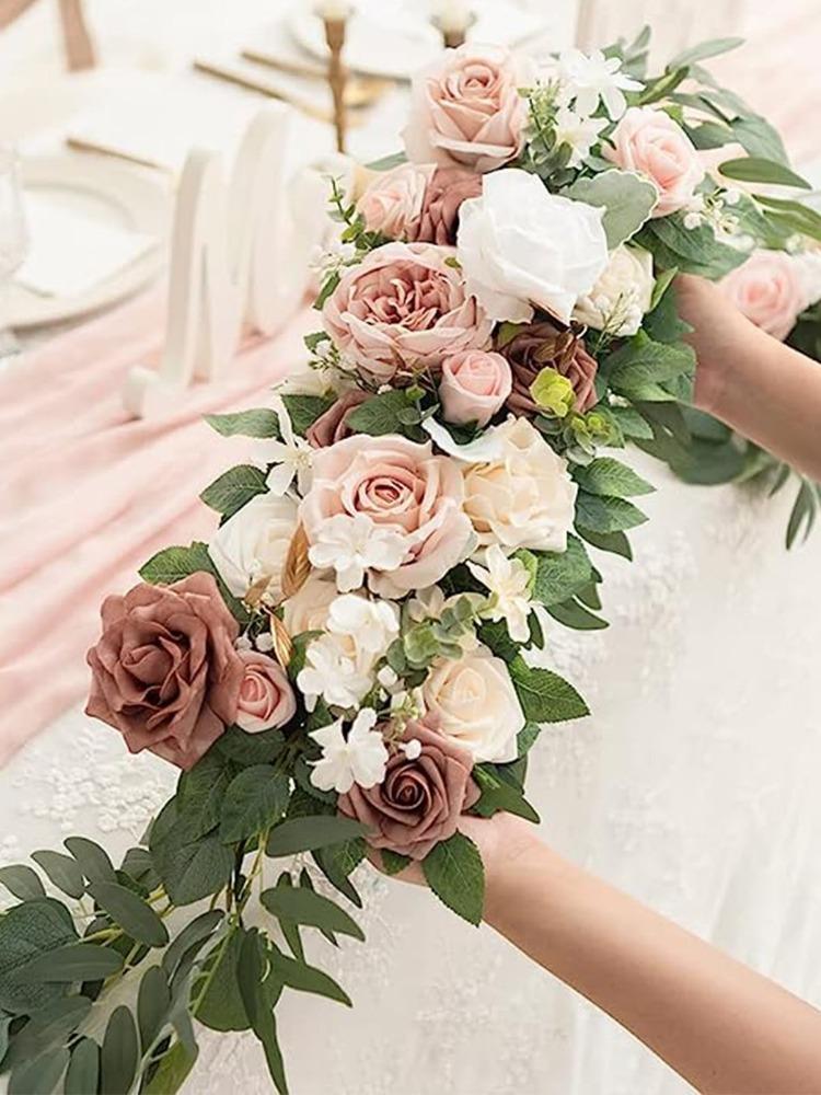 2 шт. искусственные арочные цветы пенопластовые цветы шелковые цветы свадебная арка цветочные композиции для свадебной церемонии фон украшение стола для приема