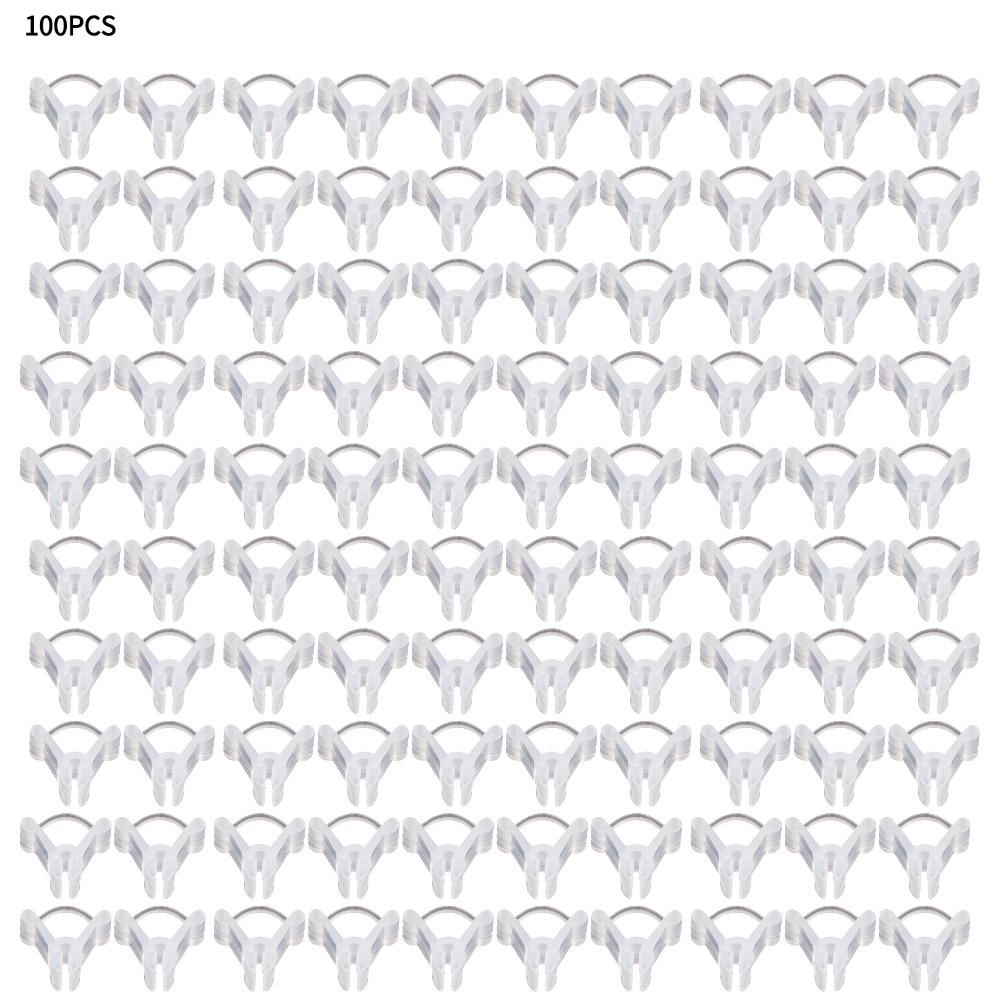 100 шт. зажимы для растений, многоразовые пластиковые соединения, фиксирующие зажимы для прививки стеблей томатов, зажимы для прививки овощных растений