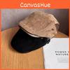 Simple Retro Solid Color Suede Neutral Casual Beret For Casual Winter Fashion