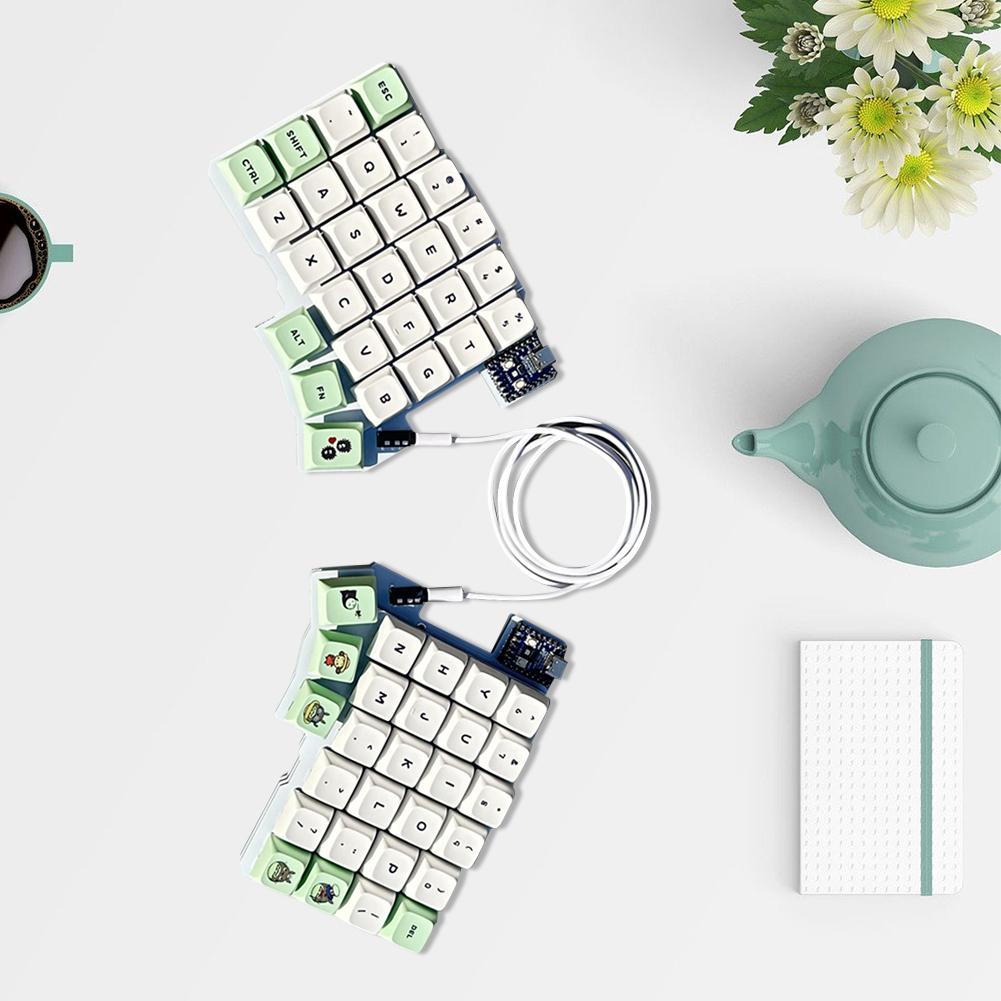 Split Keyboard Wired Ergonomics Keyboard Hot Swap Programmable Keyboard Split-layout Keyboard Customized PC Gamer Accessories