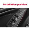 ABS Carbon Fiber  Window Lift Switch Button Frame Trim For Mercedes Benz A B C E GLE GLA CLA GLK Class W176 W204 W212 W166 W218
