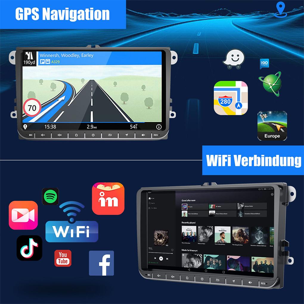Mirror Link Android Car Stereo Bluetooth For VW GOLF 5 T Android Auto Navigation Wifi System 1+16G