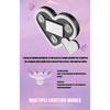 Solar Powered Car Neon Light Wireless Cute Heart Shaped Led Ambient Light Suction Cup USB Rechargeable Atmosphere Breathing Lamp