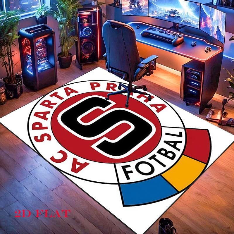 Ковер AC Sparta Praha для гостиной, спальни, дома, украшение для дивана, нескользящий коврик для игр детей
