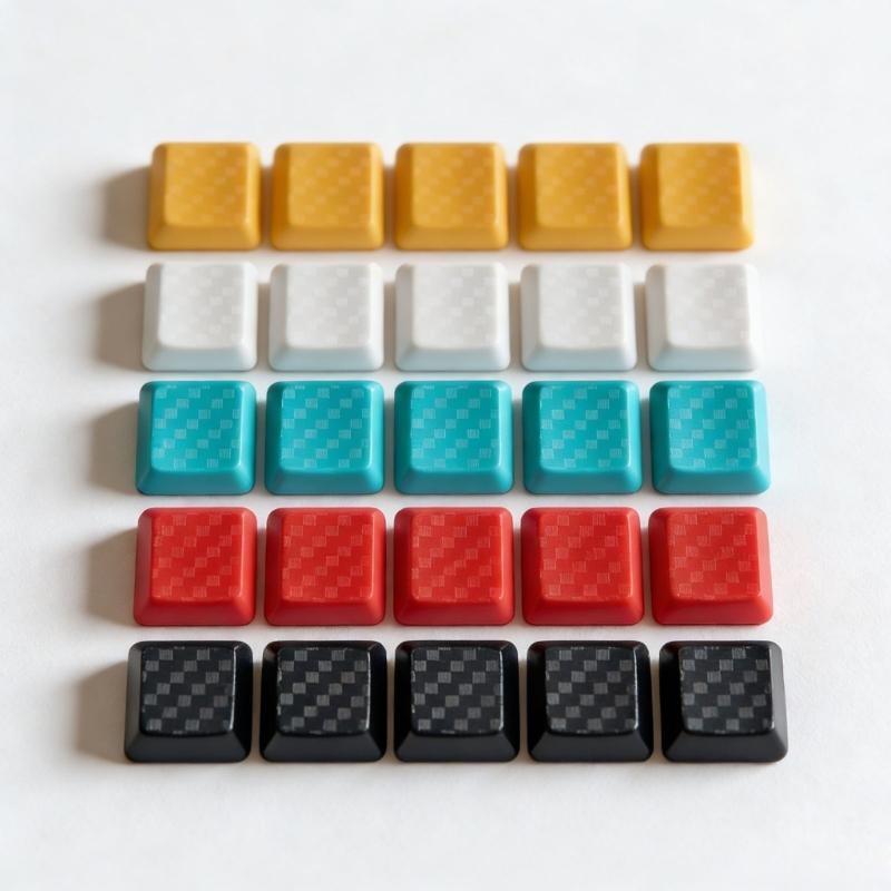 DIY Customs Keyboard Keys 5Pcs Keycap Carbon Fiber Texture Nonslip Cover for G915/G813/G815/G913 TKL