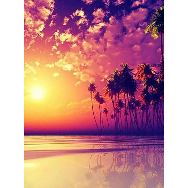5D DIY алмазная живопись закат пейзаж дерево полный квадратный/круглый дрель пейзаж Алмазная вышивка крестиком домашний декор подарок