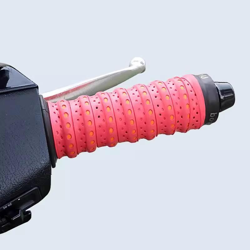 Нескользящие силиконовые мотоциклетные ручки руля – Цветные, мягкие, водонепроницаемые для лета