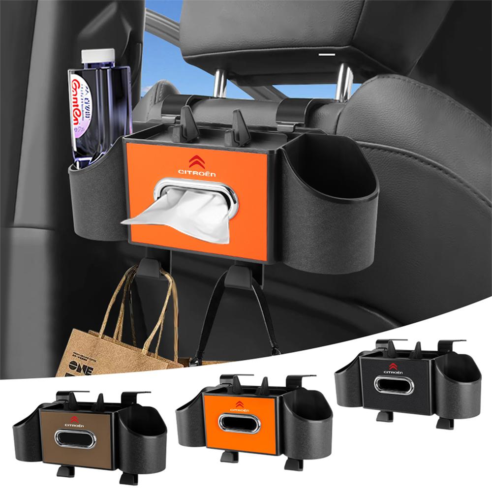 Car Tissue Box Storage Bag Auto Interior Accessories For Citroen C4 Picasso Xsara C5 Aircross Cactus C1 C2 C3 C6 Berlingo Jumpy