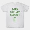 Женская футболка Born To Play Cricket Смешная футболка Принт Харадзюку Каваий Футболка Летняя Футболка с коротким рукавом Женская футболка Топ