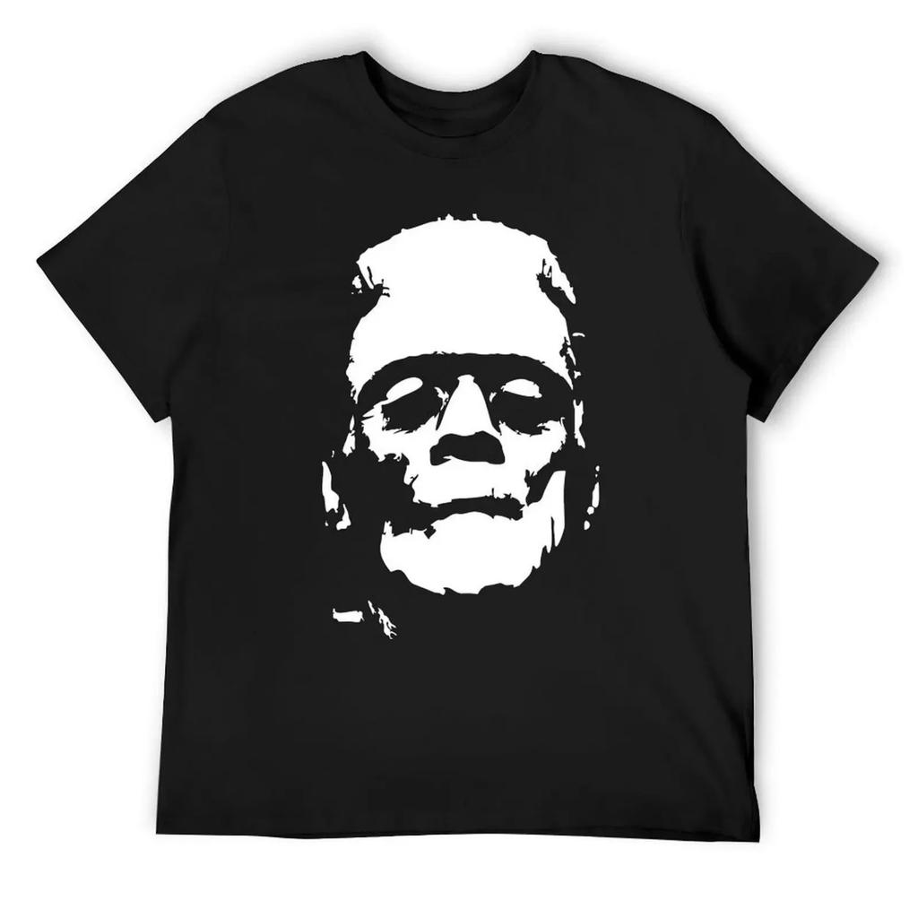 Frankenstein - The Monster - Black and White T-Shirt street wear tops shirts graphic plus size tops slim fit t shirts for men