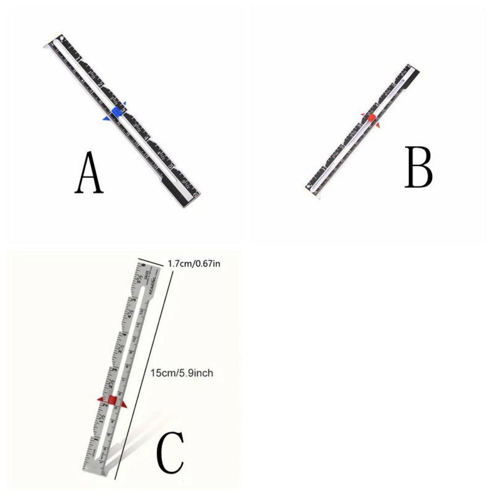 Алюминиевая пластиковая линейка для квилтинга Многофункциональный инструмент для пэчворка Швейная линейка для начинающих