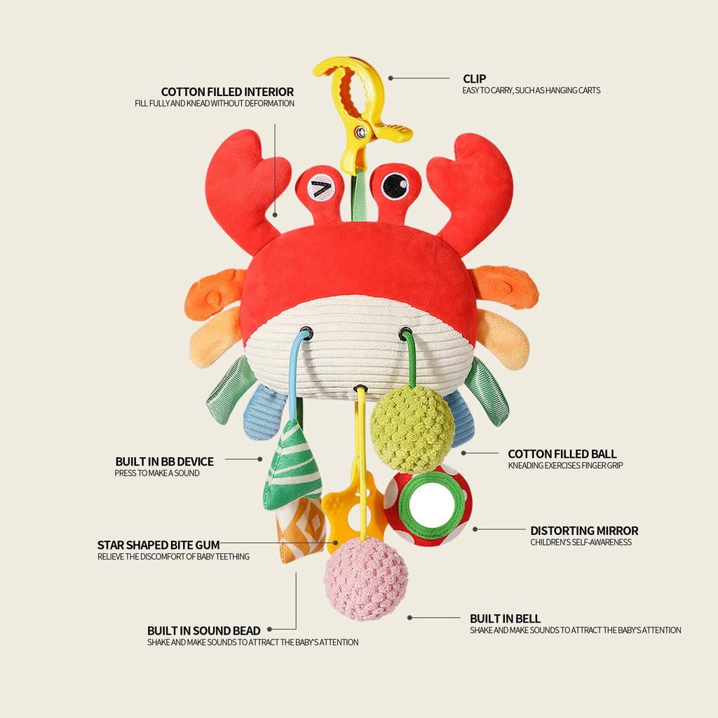 Потяните за веревку, чтобы вытащить колокольчик для кроватки, подвеску-погремушку для детской коляски, успокаивающую игрушку для новорожденного