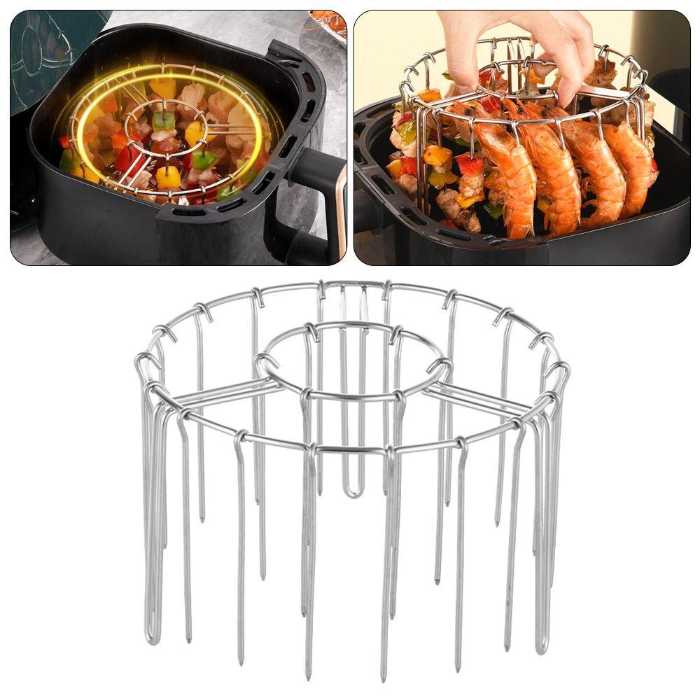 String Grill Skewer Holder Stainless Steel Baking Needle  for Air Fryer Accessory