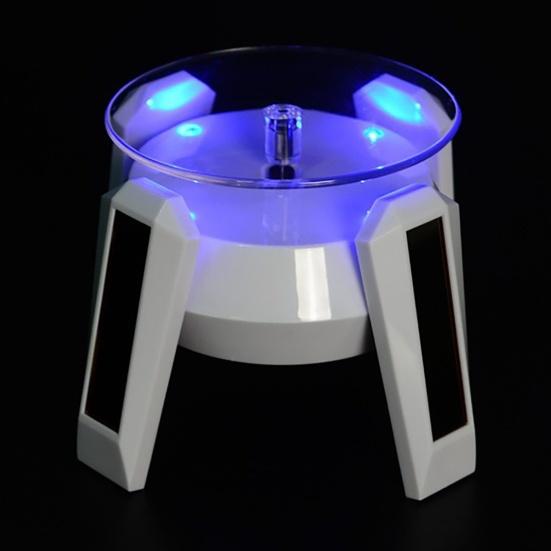 Дирижабль НЛО Вращающаяся Подставка Дисплей 360 Градусов Солнечная Двойного Назначения Автоматический Поворотный Столик для Витрины