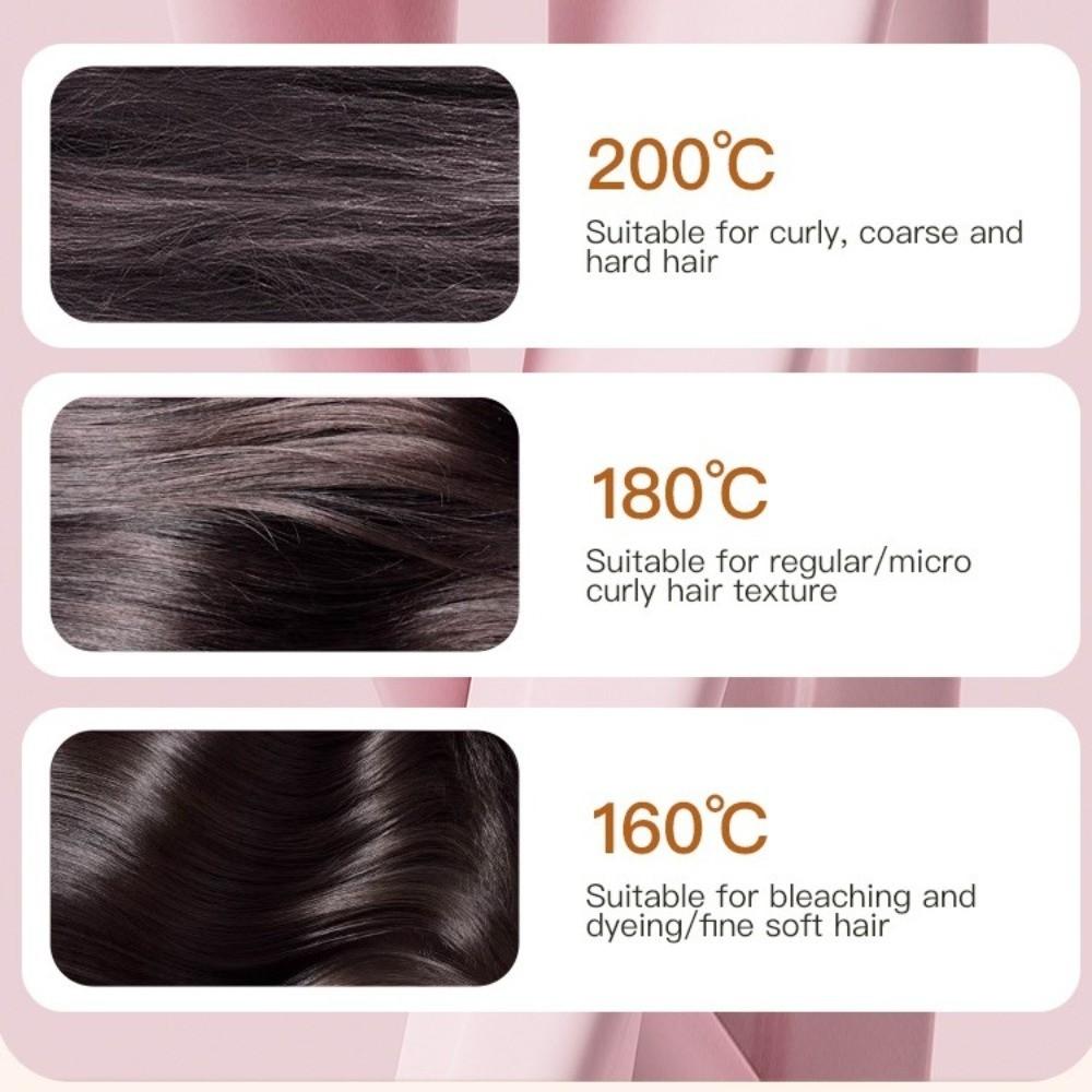 Fast Heating Mini Straight Hair Brush Cordless Hair Styling Iron Portable Hair Straightener Travel
