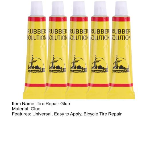 5 шт. клей для ремонта велосипедных шин, универсальный резиновый клей для шин горного шоссейного велосипеда, мотоцикла, резиновая заплатка для внутренней камеры, резиновый раствор для ремонта проколов