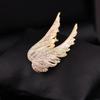 Fashion Versatile Angel Wings Brooch High-End Temperament Diamond Corsage Jewelry Coat Suit Pin Accessories