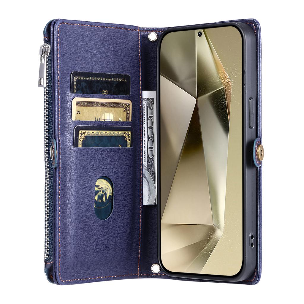 015 Style For Samsung Galaxy A25 5G (Global) (161.0 X 76.5 X 8.3mm) Phone Case Leather Wallet Cover