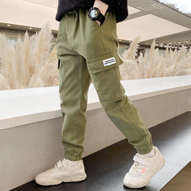 Boys Spring/Autumn 2024 Stylish Casual Overalls - Trendy & Handsome Design for Kids