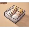 Dormitory Bra Closet Organizer for Socks Home Separated Underwear Storage Box 7 Grids Bra Organizer Foldable Drawer Organizer