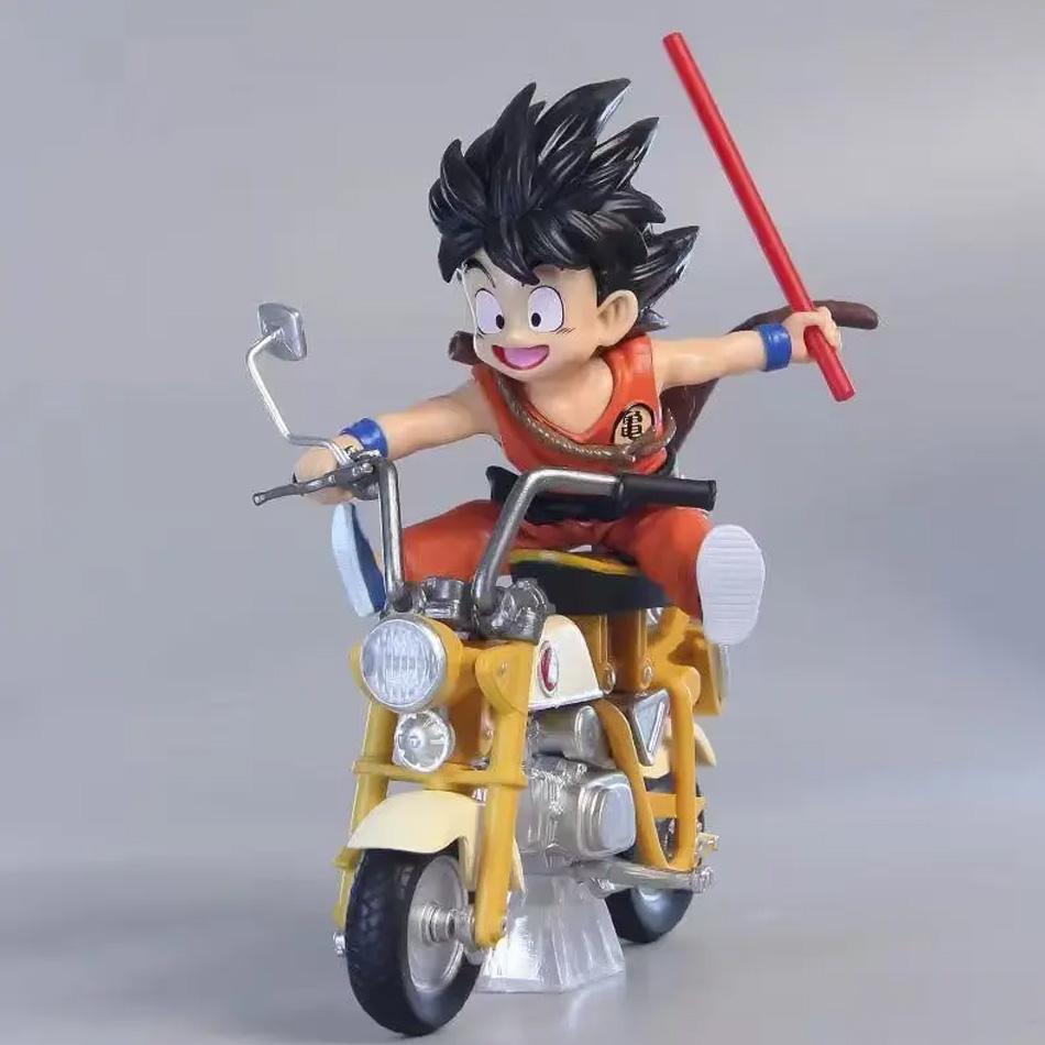 New 13cm Dragon Ball Z Anime Figures Figurine Locomotive Series Pvc Statue Collectable Motorcycle Roshi Goku Model Decoration Playthings
