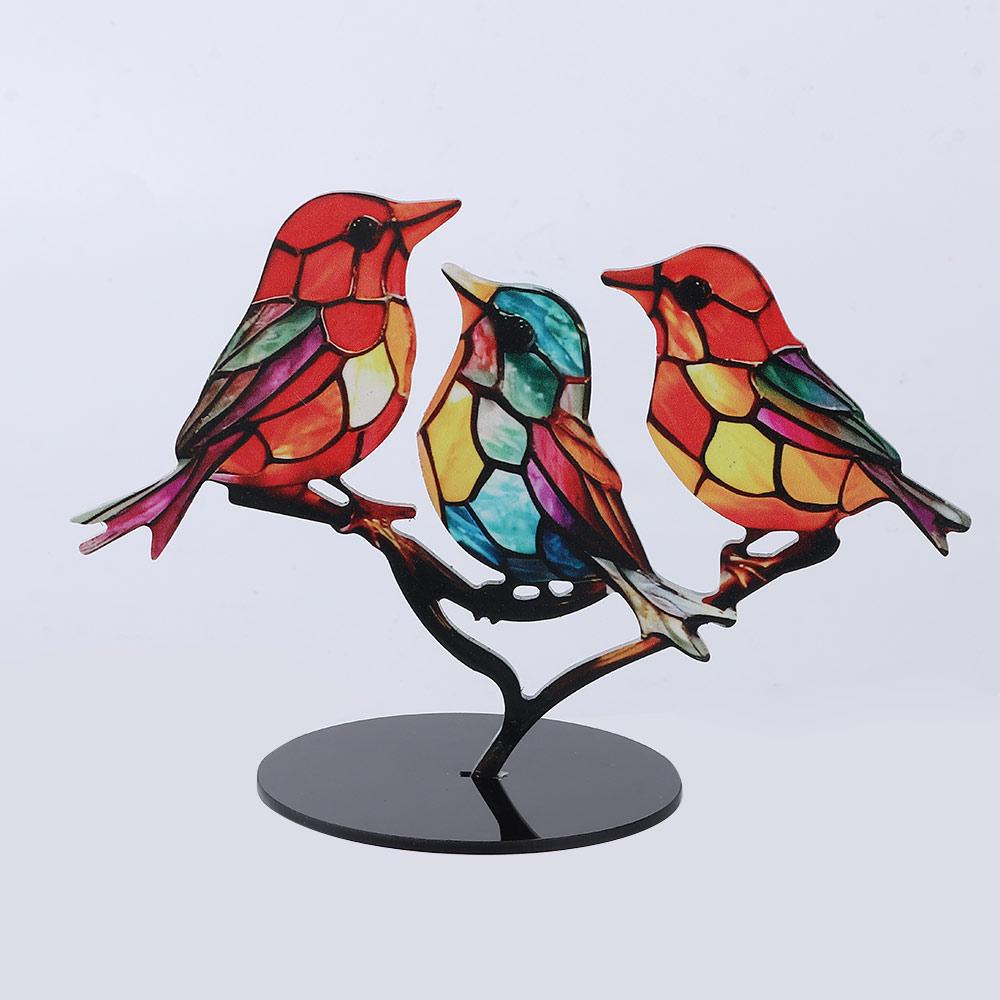 Современный стиль Акриловый настольный декор Фигурка птицы Настольное украшение птицы Красочные птицы Орнамент