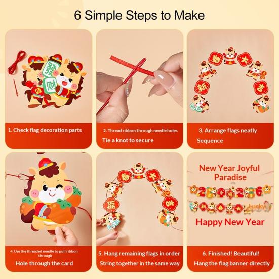 Баннер на Новый год 2026 С Новым годом Баннер Предварительно нанизанный Блестящий Баннер для вечеринки в канун Нового года Украшение для дома