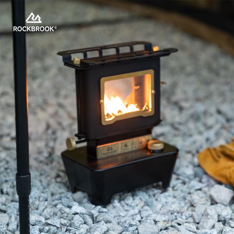 High-Transparency Retro Glass Tea Stove with Kerosene Lamp for Camping or Home