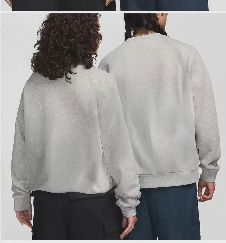 Мужская свободная повседневная толстовка-пуловер с длинным рукавом - осенне-зимняя круглая горловина, студенческий и парный стиль