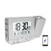 Projection Alarm Clock for Bedroom with Thermometer Hygrometer Digital  Ceiling Clock Dimmable LED Display with USB Charger