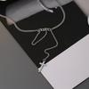 Cross Necklace Tide Sweater Chain Personality Trend Women'S Splicing Tassel Pendant Collarbone Chain